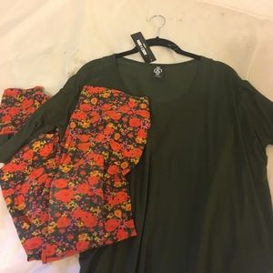 Lularoe vintage floral leggings